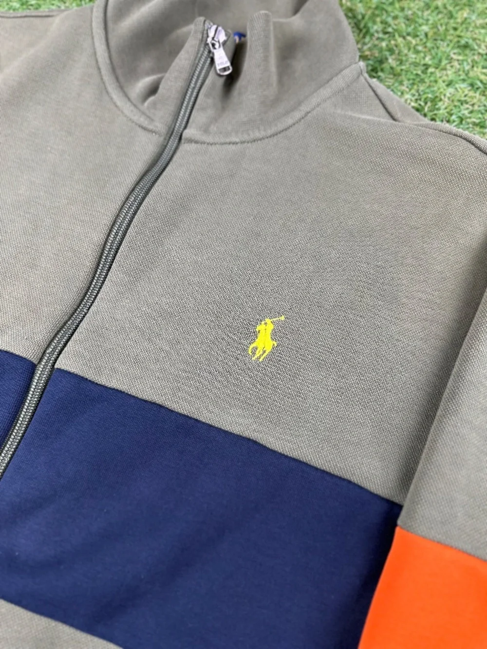 Ralph Lauren knit zip-up track jacket